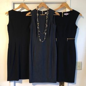 Calvin Klein Dress - Professional Navy Denim-ish NWOT Size 4 🥂✨